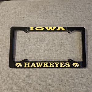 Iowa Hawkeye Car License Plate Frame | Metal